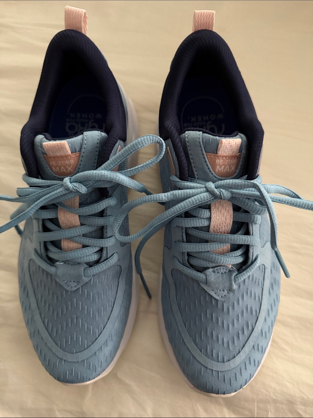 Ryka Light Blue and Pink Athletic Sneakers